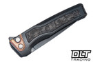 MachineWise Sonora - DLC Titanium - Grey Black Copper Carbon Inlay - DLC S90V Blade - 049
