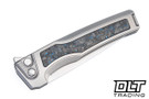 MachineWise Sonora - Zirblast Titanium - Blue Carbon Inlay - Stonewash S90V Blade - 053