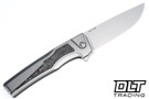 MachineWise Sonora - Zirblast Titanium - Grey Black Copper Carbon Inlay - Zirblast Clip & Bolster - Stonewash S90V Blade - 058