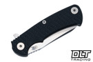 Hinderer Project X Sheepsfoot MagnaCut - Working Finish Titanium - Stonewashed Blade - Black G-10