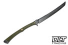 Shade Indonesia Ronin - OD Green Micarta - Darkwash Brute de Forge Hand Forged 5160 Blade #2