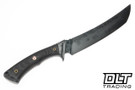 Shade Indonesia Little Ronin - Brown Micarta - Darkwash Brute de Forge Hand Forged 5160 Blade #1
