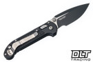 Microtech LUDT Ram-Lok S/E - Black Frag Handle - Black Tactical Blade - 1135RL-1FR