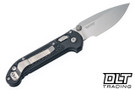 Microtech LUDT Ram-Lok S/E - Black Frag Handle - Stonewash Blade - 1135RL-10FR