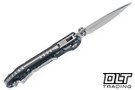 Microtech LUDT Ram-Lok S/E - Black Frag Handle - Stonewash Blade - 1135RL-10FR