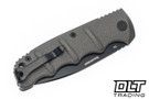 Boker Plus KALS - Grey Textured Aluminum - Black D2 Drop Point Blade