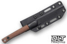 Reiff Drake - Full Flat Grind - Stonewashed MagnaCut Blade - Natural Canvas Micarta