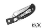 Spyderco Jess Horn Exclusive Carbon Fiber Handle - CPM Cru-Wear Full Flat Grind Satin Blade