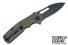 Demko Shark Cub Stealth - DLC 20CV Blade - Slicer Shark - OD Green G-10
