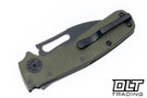 Demko Shark Cub Stealth - DLC 20CV Blade - Slicer Shark - OD Green G-10