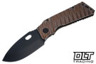 Medford TFF-1 Fat Daddy - DLC MagnaCut Blade - Rootbeer Lightning Sculpted Titanium - Black Hardware - DLC Clip #1