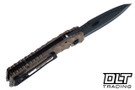 Medford TFF-1 Fat Daddy - DLC MagnaCut Blade - Rootbeer Lightning Sculpted Titanium - Black Hardware - DLC Clip #1