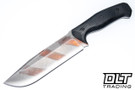 WTG Wolverine Gen 2 - K329 Vintage Copper Stripe Blade - Black G-10 Textured Grip - Black Kydex
