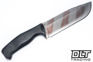 WTG Wolverine Gen 2 - K329 Vintage Copper Stripe Blade - Black G-10 Textured Grip - Black Kydex