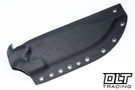 WTG 7" Puzon Wilderness Bowie - SK85 Hand Rub APO Blade - Black G-10 - Black Kydex