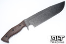 WTG Bear Claw Gen 2 - SKS51 Dark Washed Blade - Brown Burlap Canvas Micarta - OD Green Kydex