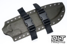 WTG Bear Claw Gen 2 - SKS51 Dark Washed Blade - Brown Burlap Canvas Micarta - OD Green Kydex