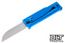 Reate EXO Performance - Blue Diamond Aluminum - Stonewashed & Satin Nitro-V Blades