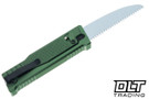 Reate EXO Performance - Green Diamond Aluminum - Stonewashed & Satin Nitro-V Blades
