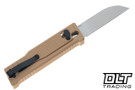 Reate EXO Performance - Tan Diamond Aluminum - Stonewashed & Satin Nitro-V Blades