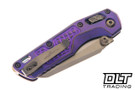 Microtech MSI Mini Ram-Lok - Royal Purple Frag Titanium - Bronze Accents - Bronzed Stonewashed Blade - Marfione Select - 210M-13FRMS5