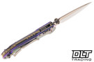 Microtech LUDT Ram-Lok - Royal Purple Titanium - Bronze Accents - Bronzed Stonewashed Blade - Marfione Select - 1135RLS-13MS3