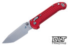 Microtech LUDT Ram-Lok T/E - Red Frag Handle - Stonewashed Blade - 1136RL-10FRRD
