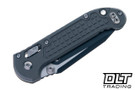 Microtech LUDT Ram-Lok T/E - Natural Clear Frag Handle - Black Blade - 1136RL-1FRNC