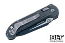 Microtech LUDT Ram-Lok T/E - Natural Clear Frag Handle - Black Blade - 1136RL-1FRNC