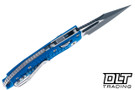 Microtech Mini Stitch Ram-Lok - Blue Frag Handle - Black Blade - 169MRL-1FRBL