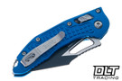 Microtech Mini Stitch Ram-Lok - Blue Frag Handle - Black Blade - 169MRL-1FRBL