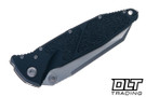 Microtech Socom Elite Warcom - Black Handle - Stonewashed Blade - Signature Series - 259-10S