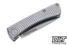 American Blade Works Slip Joint - Radial Titanium Handle - Stonewashed Wharncliffe MagnaCut Blade
