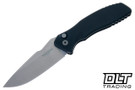 Pro-Tech Pallas Auto - Black Aluminium - Stonewash MagnaCut Blade