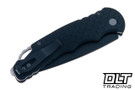 Pro-Tech TR-4 - Black Feather Textured Aluminum - Black DLC MagnaMax Blade