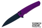 Pro-Tech Malibu - Purple Aluminum - Black DLC MangaCut Wharncliffe Blade