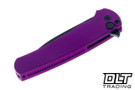 Pro-Tech Malibu - Purple Aluminum - Black DLC MangaCut Wharncliffe Blade