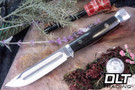 Bark River Canoe MagnaCut Black Burlap Micarta - Mosaic Pins