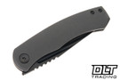BergBlades Mini Alpha - S90V Belt Satin DLC Blade - Dark Stonewashed Titanium