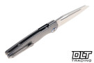 Kunwu Verta Geronimo - Beadblast Grey Diamond Textured Titanium - Satin Vanax Blade