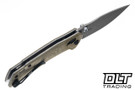 Zero Tolerance 0203GRM390 DuraLock - Olive Drab Micarta - Working Finish M390 Blade