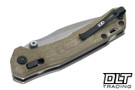 Zero Tolerance 0203GRM390 DuraLock - Olive Drab Micarta - Working Finish M390 Blade