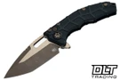 Heretic Martyr H057-7A - Black Polymer Chassis - Bronze Tanto MagnaCut Blade