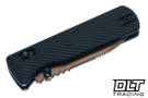 Vosteed Vombat - Black Aluminum - Copper Dune Zulu M390 Blade