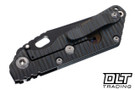 Strider SNG - Carbon Fiber & Flamed Titanium - Black DLC MagnaCut Bowie Blade