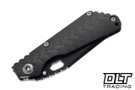 Strider SNG - Carbon Fiber & Flamed Titanium - Black DLC MagnaCut Bowie Blade