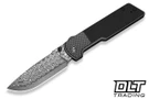Civivi Zygon C25035B-DS1 - Gray G-10 - Carbon Fiber Overlay - Damascus Blade