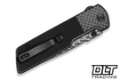 Civivi Zygon C25035B-DS1 - Gray G-10 - Carbon Fiber Overlay - Damascus Blade