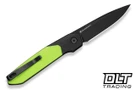Civivi Brr15 Light C25063-2 - Black & Neon Green G-10 - Black Stonewashed Nitro-V Blade