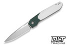 Civivi Brr15 Light C25063-4 - Teal Green & White G-10 - Satin Nitro-V Blade